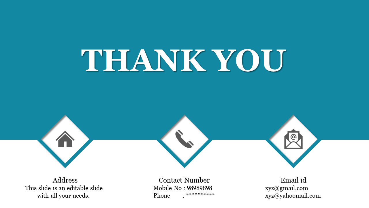 Creative Thank You PowerPoint Template and Google Slides